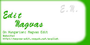 edit magvas business card
